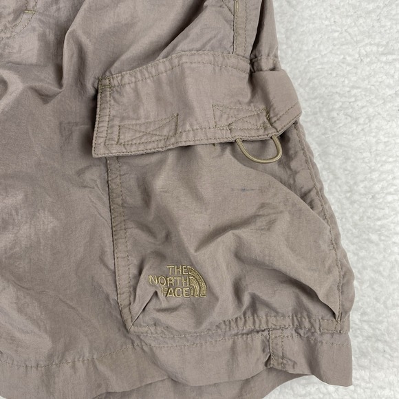 NORTH FACE Cargo Shorts Boys Small Gray Elastic Waist Outdoor Hiking Fishing TNF - Picture 3 of 10